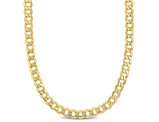 Men's 20 Inch Curb Link Chain Necklace in 10k Yellow Gold